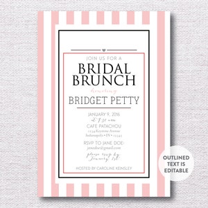 INSTANT DOWNLOAD bridal luncheon / bridesmaids luncheon / bridal tea / bridal brunch / bridesmaids brunch image 2