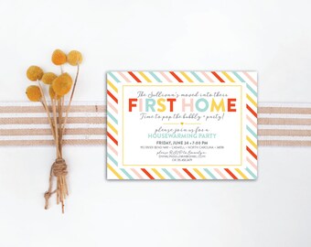 INSTANT DOWNLOAD housewarming invitation / housewarming party / new house party / housewarming celebration / housewarming bbq