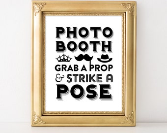 INSTANT DOWNLOAD photobooth sign / wedding photobooth sign / printable photobooth sign / photobooth printable