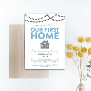INSTANT DOWNLOAD housewarming invitation / housewarming party invite / new home / first home / house party invitation
