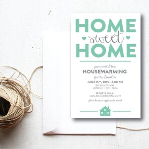 INSTANT DOWNLOAD housewarming invitation / housewarming party / new home / first home / house party invitation