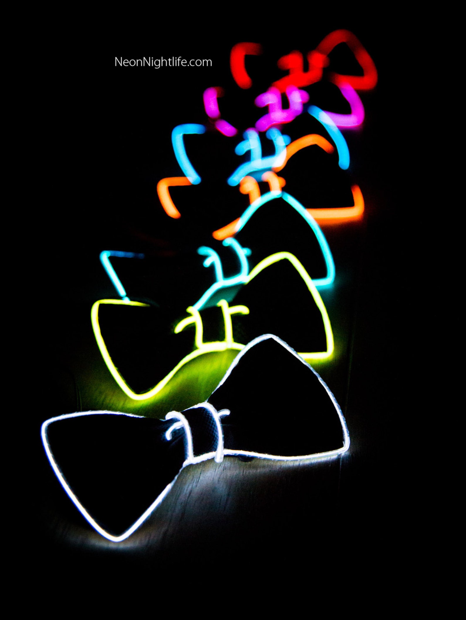 glow in the dark bow tie