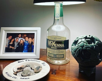 Henry McKenna 10 Year Single Barrel Bourbon Whiskey Bottle Lamp