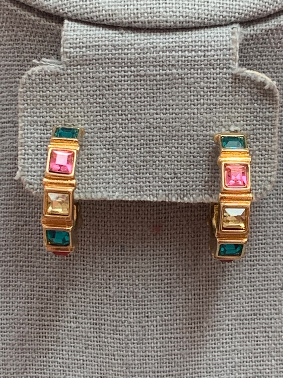 Swarovski, SWAN signed sparkle multi color crysta… - image 1