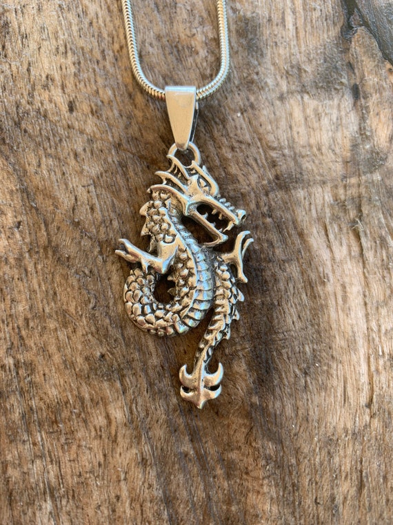 Lucky fire dragon pendant handmade jewelry deals