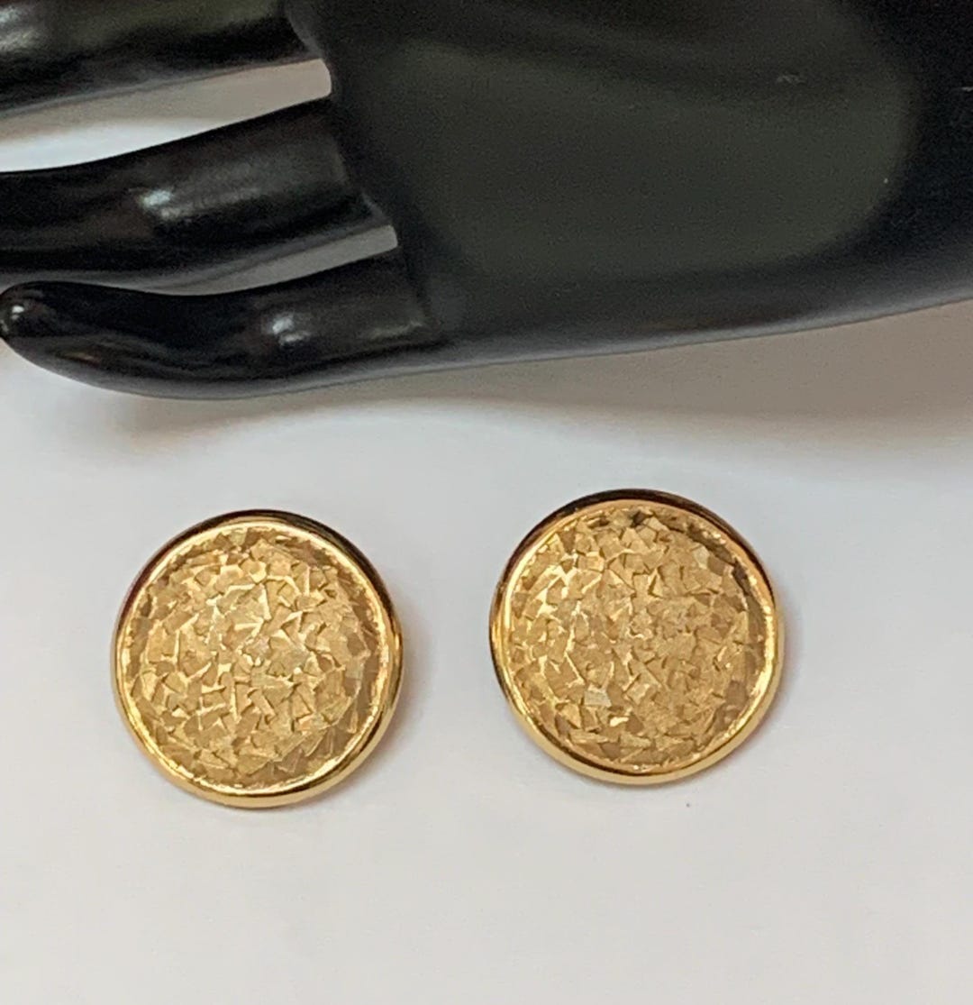 Vintage Orena Paris Marked, Gold Tone Clip on Statement Earrings! Fancy ...