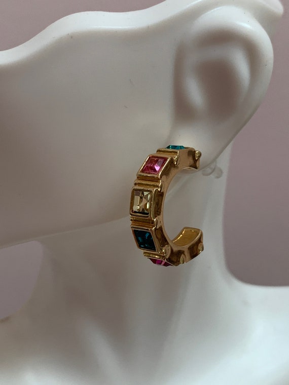 Swarovski, SWAN signed sparkle multi color crysta… - image 2