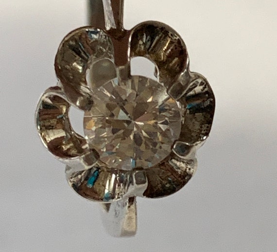 Avon Signed .925 Sterling Silver Crystal Flower R… - image 7