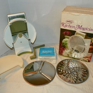 Vintage Popeil S Kitchen Magician Food Cutter Slicer Etsy