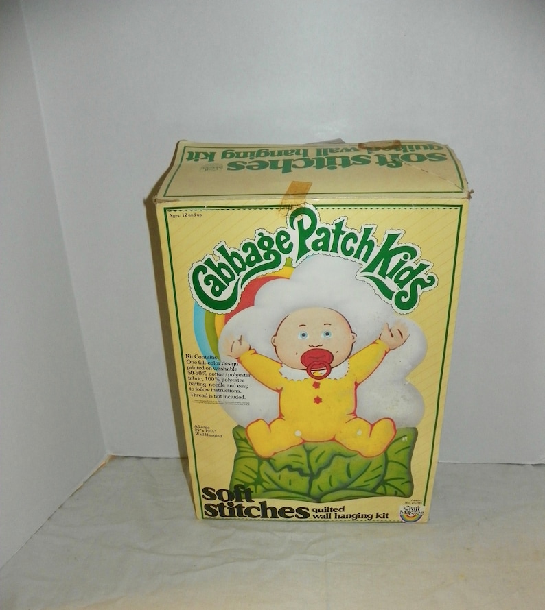 Vintage Cabbage Patch Kids Baby Quilted Soft Max 59% OFF New Orleans Mall Wall Stitches Hangi