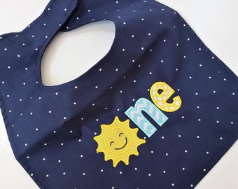 One Trip Around the Sun Smash Cake Bib, Rocket Around the Sun First birthday Bib Cake Smash Photo Baby Boy or Girl  1st Birthday