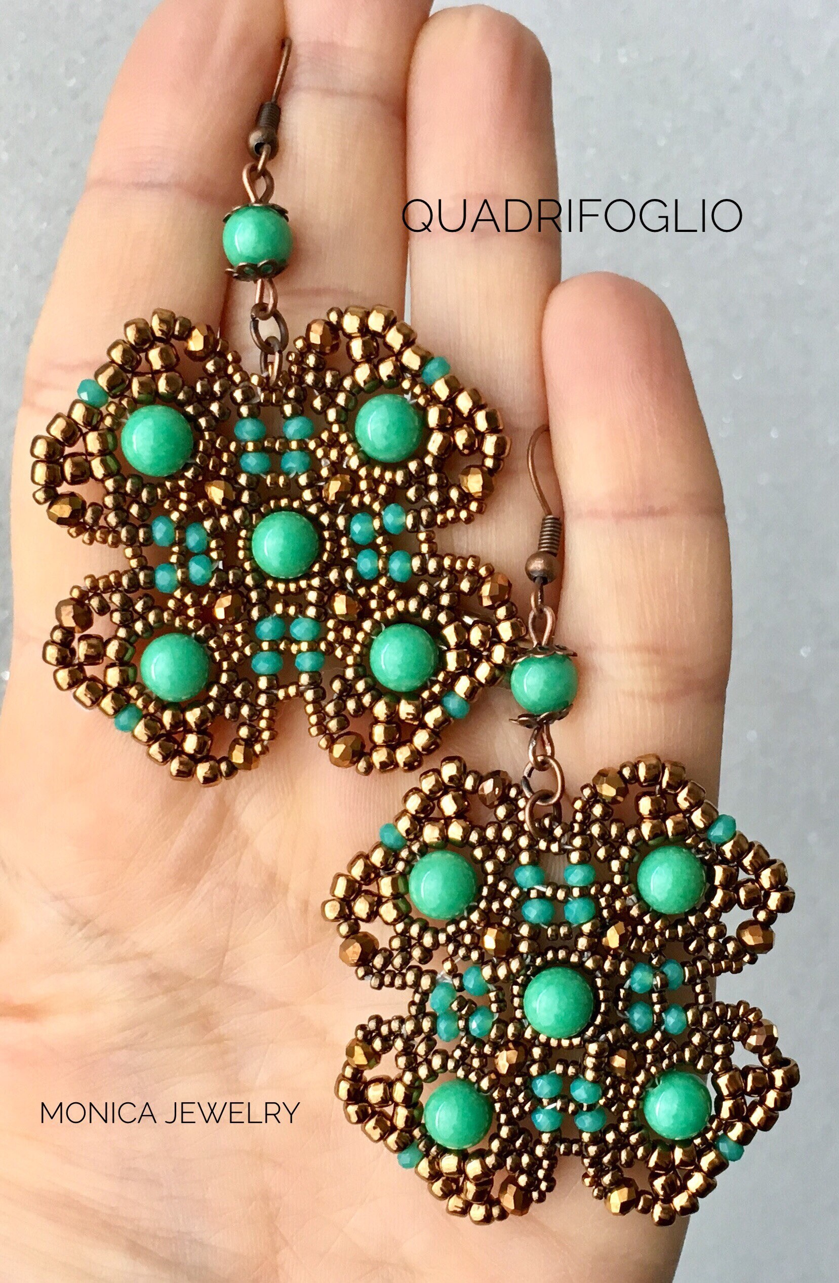 Pdf Pattern of the Quatrefoil Pendant or Earrings - Etsy