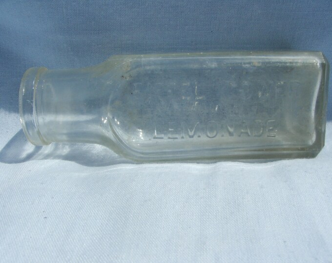 Antique Eiffel Tower Lemonade Glass Bottle Etsy UK