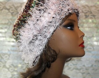 Chunky Knit Beanie: Multicolor Acrylic Yarn Winter Hat