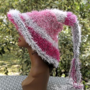 Fuzzy Pink Witch Hat: Cosplay Costume Headpiece