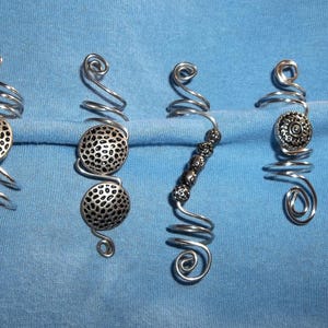 Dreadlock Jewelry Set, Loc Beads, Dreads Accessory, Braid Twists, Hair Spirals
