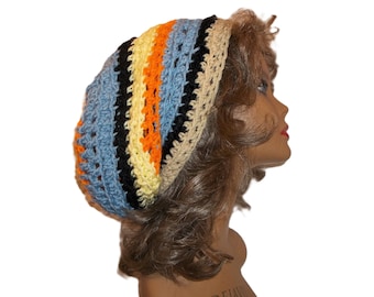 Slouchy Dread Hat, Slouch Tam, Snood, Dreadlock Accessory, Hat for Dreads