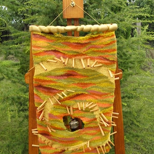 Original woven textile wall-hanging