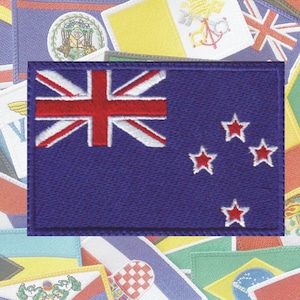 New Zealand Flag Embroidered Patch