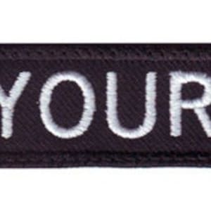 Military 3&quot; to  6&quot; x 1&quot; &quot; inches Personalized Embroidered Name Tag Patch