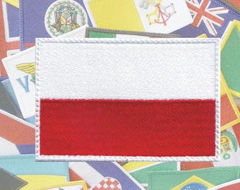 Toppa ricamata con bandiera polacca