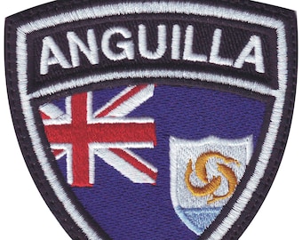 Anguilla Crest Flag Embroidered Patch