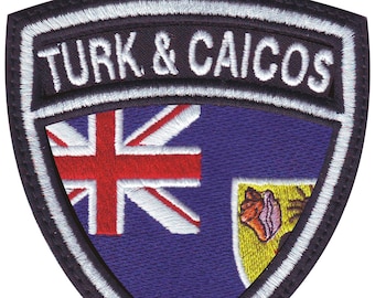 Turks and Caicos Crest Flag Embroidered Patch