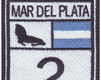 Mar Del Plata Ruta 2 Argentyna (a) Naszywka haftowana