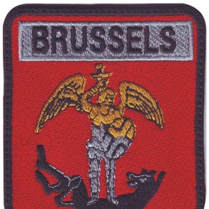 Parche bordado del escudo de la ciudad de Bruselas