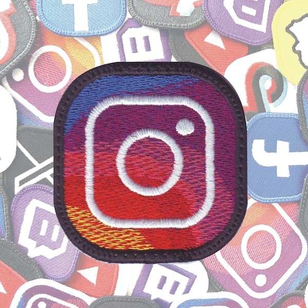 Instagram Logo Social Media Embroidered Patch Different Size