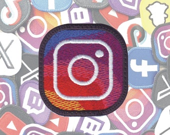 Instagram Logo Social Media Embroidered Patch Different Size