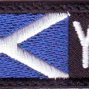 Scotland ID Flag Personalized Embroidered Name Tag Patch