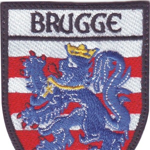 Brugge Brussels  Shield Embroidered Patch