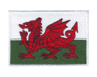 Details about   Wales Dragon Round Flag Embroidered Patch Badge 