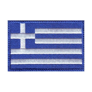 Greece Flag Embroidered Patch