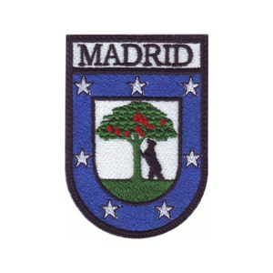 Spain Madrid  Shield Embroidered  Patch