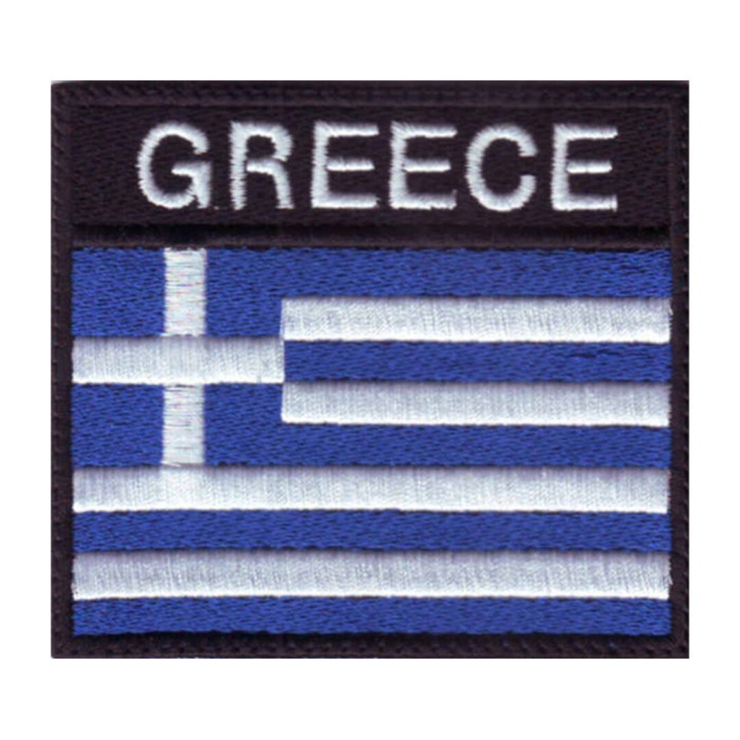 Greek Patch Greece Badge Flag Embroidered Patch - Etsy