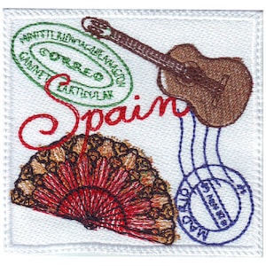 Spain Stamp Embroidered Patch
