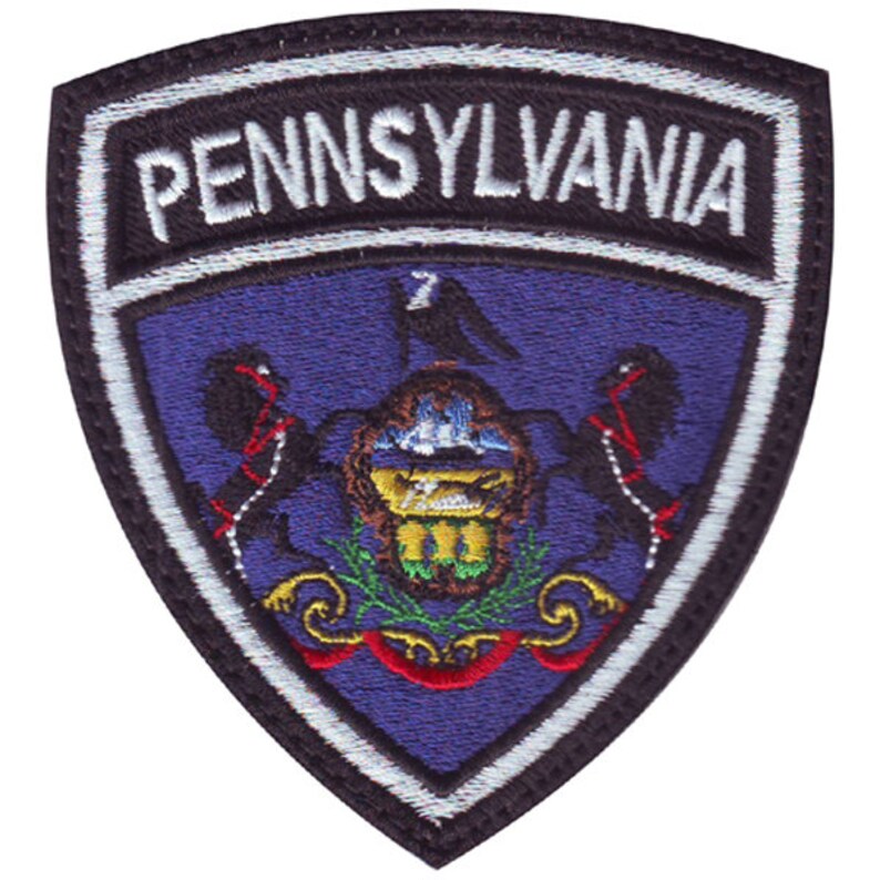 Pennsylvania State Crest Flag Embroidered Patch - Etsy