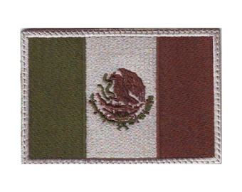 bb73 Flagge Mexiko Mexico Aufnäher Bügelbild Applikation Patch 7,0 x 4,8 cm 