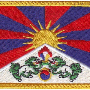 Tibet  Flag Embroidered Patch
