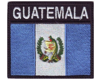 Naszywka haftowana z flagą Gwatemali