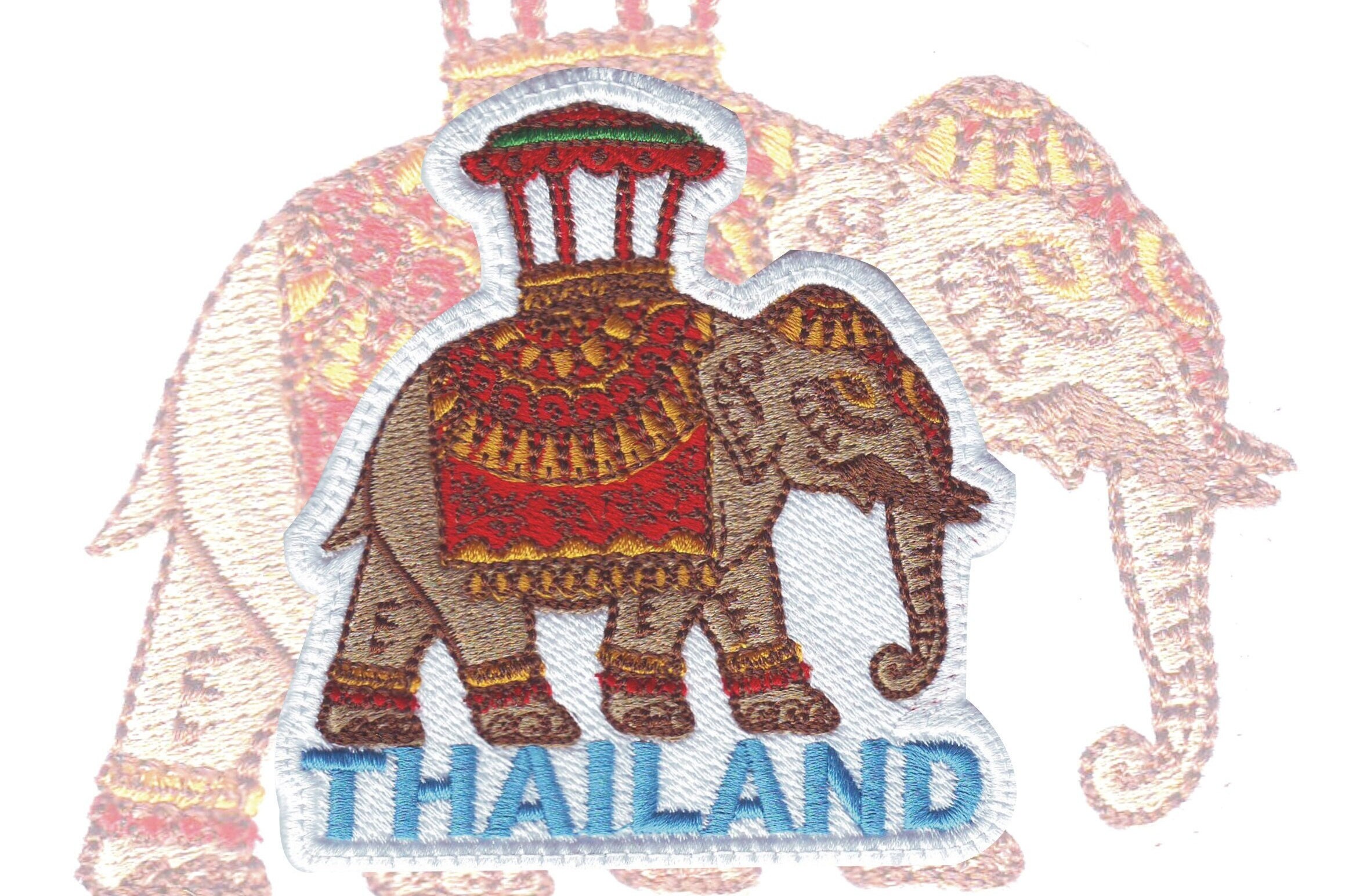 Key Ring Keys Key Embroidered Badge Patch Badge Flag Thailand Thai