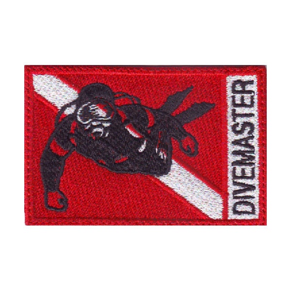 Scuba Divemaster Flag Embroidered Patch - Etsy