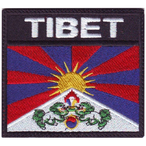 Cypress Collectibles - Tibet Flag Patch - Premium Embroidered Appliqué - Asian Country Iron On Patches - Dimensions: 3.5" X 2.5 - Foto 10