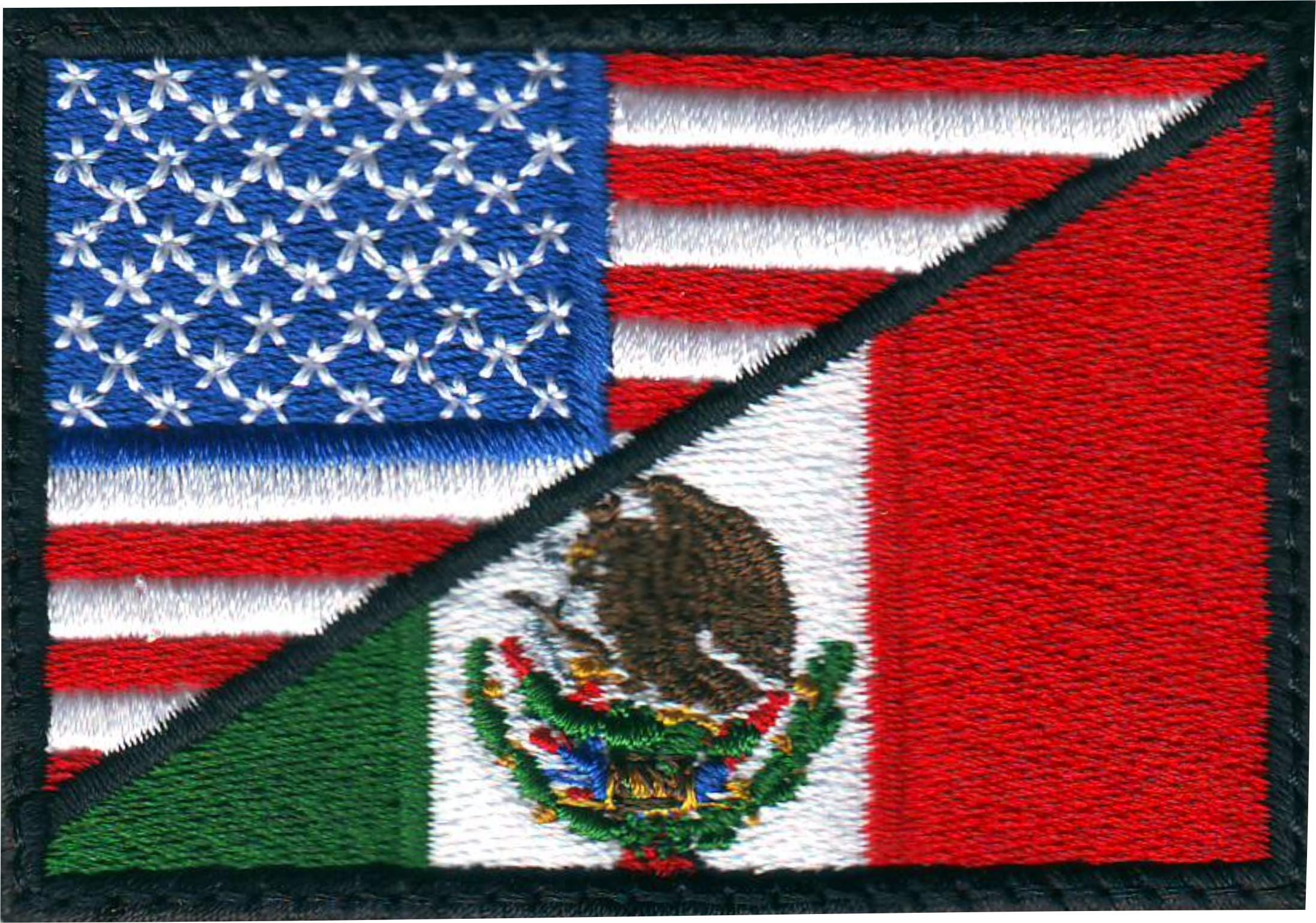 USA & Mexiko Flaggen-Set – 30,5 X 45,7 Cm Aus Polyester Mit Leinwand-Header & Messingtüllen | 2 Flaggen