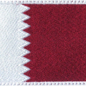 Toppa ricamata con bandiera del Qatar