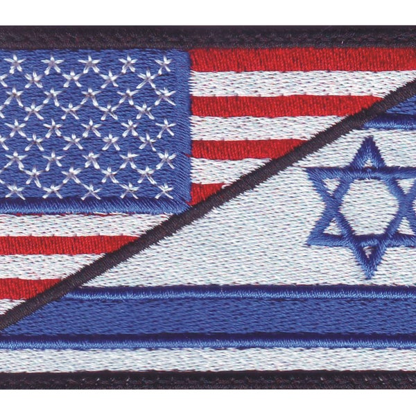 US / Israel Flag Embroidered Patch