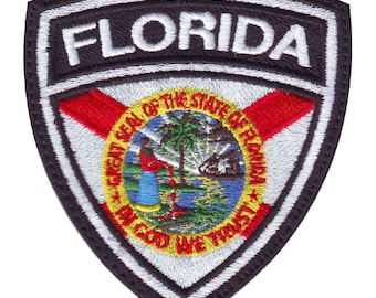 Florida Crest Flag Embroidered Patch
