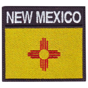 New Mexico State Badge Flag Embroidered  Patch